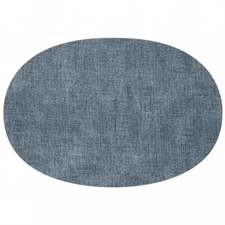 Салфетка подстановочная овальная двухсторонняя fabric, синяя