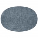 Салфетка подстановочная овальная двухсторонняя fabric, синяя
