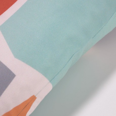 Чехол для подушки Calantina разноцветный с квадратами 30x50 см