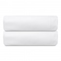 Простыня на резинке из плотного сатина белого цвета из коллекции essential, 200х200х30 см