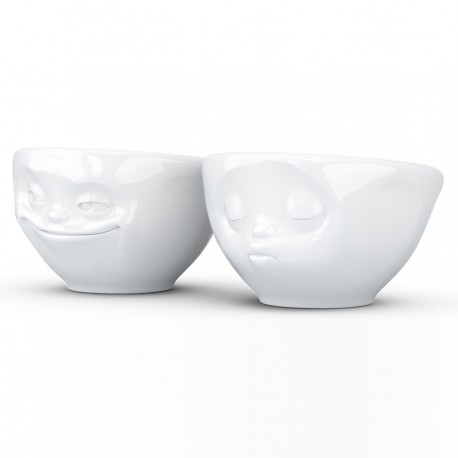 Набор чаш grinning & kissing, 100 мл, белый, 2 шт.