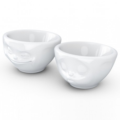Набор чаш grinning & kissing, 100 мл, белый, 2 шт.