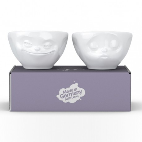 Набор чаш grinning & kissing, 100 мл, белый, 2 шт.