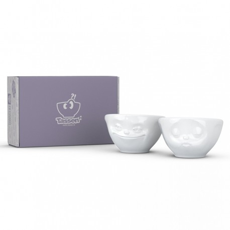 Набор чаш grinning & kissing, 100 мл, белый, 2 шт.