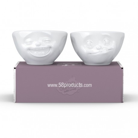 Набор чаш laughing & tasty, 100 мл, белый, 2 шт.