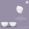 Набор чаш laughing & tasty, 100 мл, белый, 2 шт.