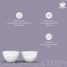 Набор чаш laughing & tasty, 100 мл, белый, 2 шт.