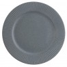 Набор обеденных тарелок soft ripples, D27 см, серые, 2 шт.