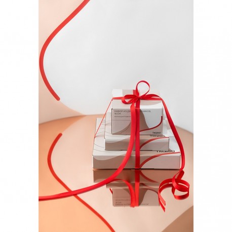 Набор из двух салатников бежевого цвета с авторским принтом из коллекции freak fruit, 16см