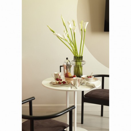 Набор из двух тарелок бежевого цвета с авторским принтом из коллекции freak fruit, 21 см