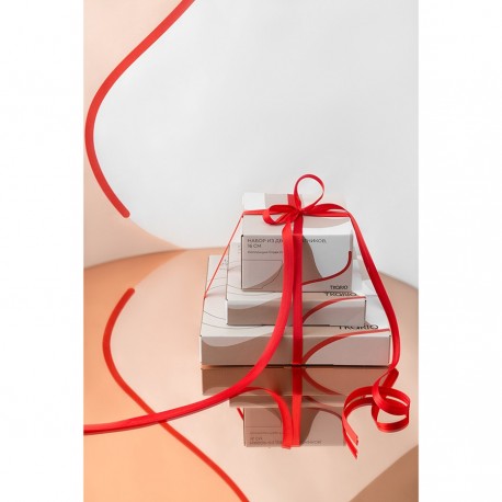 Набор из двух тарелок бежевого цвета с авторским принтом из коллекции freak fruit, 27см