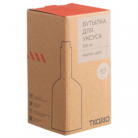 Бутылка для уксуса белого цвета из коллекции kitchen spirit, 250 мл