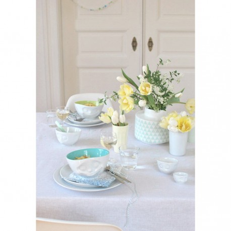 Чаша dreamy, 500 мл, белая/голубая