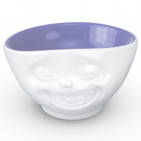 Чаша laughing, 500 мл, белая/лавандовая