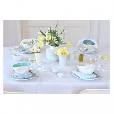 Чаша laughing, 500 мл, белая/лавандовая