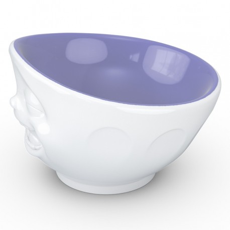 Чаша laughing, 500 мл, белая/лавандовая