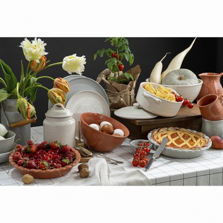 Набор обеденных тарелок in the village, D28 см, серые, 2 шт.