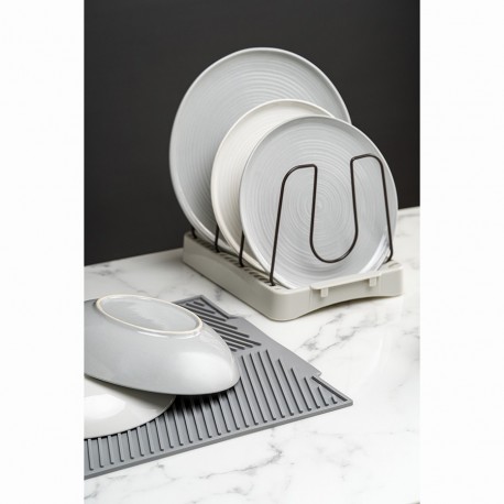 Набор обеденных тарелок in the village, D28 см, серые, 2 шт.