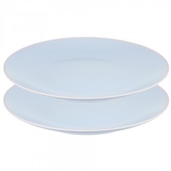 Набор обеденных тарелок simplicity, D26 см, голубые, 2 шт.