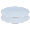 Набор обеденных тарелок simplicity, D26 см, голубые, 2 шт.