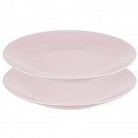 Набор обеденных тарелок simplicity, D26 см, розовые, 2 шт.