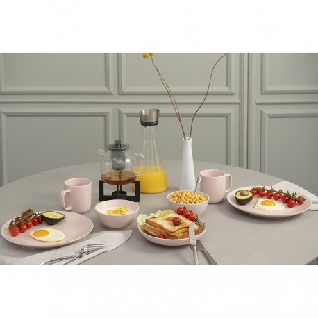 Набор обеденных тарелок simplicity, D26 см, розовые, 2 шт.