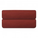 Простыня на резинке изо льна и хлопка цвета копченой паприки из коллекции essential, 160х200х30 см