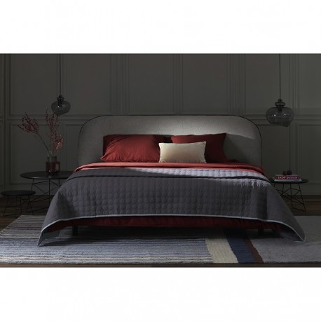 Простыня на резинке изо льна и хлопка цвета копченой паприки из коллекции essential, 160х200х30 см