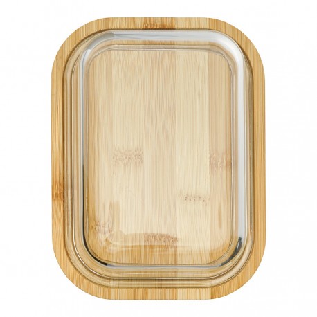 Масленка стеклянная, 18х14х6 см