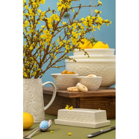 Масленка birds of paradise, кремовая