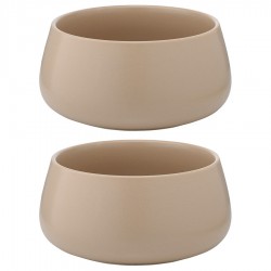 Набор из двух салатников бежевого цвета из коллекции essential, 800 мл