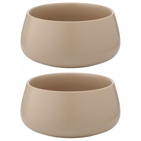 Набор из двух салатников бежевого цвета из коллекции essential, 800 мл