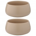 Набор из двух салатников бежевого цвета из коллекции essential, 800 мл