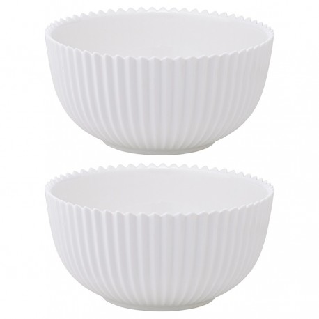 Набор из двух салатников белого цвета из коллекции edge, 650 мл