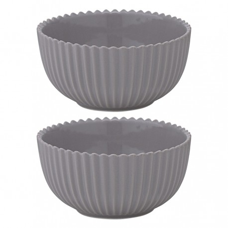 Набор из двух салатников темно-серого цвета из коллекции edge, 300 мл