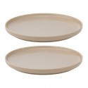 Набор из двух тарелок бежевого цвета из коллекции essential, 20 см