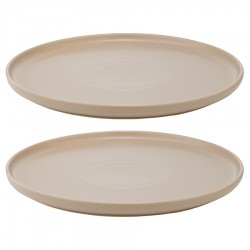Набор из двух тарелок бежевого цвета из коллекции essential, 25 см