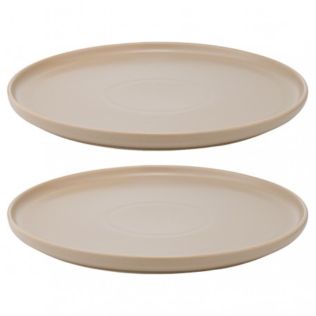 Набор из двух тарелок бежевого цвета из коллекции essential, 25 см
