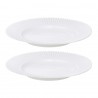 Набор из двух тарелок белого цвета из коллекции edge, 21 см