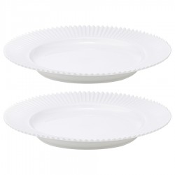 Набор из двух тарелок белого цвета из коллекции edge, 26 см