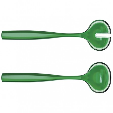 Набор столовых приборов для салата dolcevita, зеленые