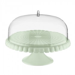 Блюдо для торта с крышкой tiffany, D30 см, зеленое