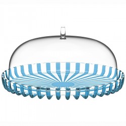 Блюдо сервировочное с крышкой dolcevita, D31 см, бирюзовое