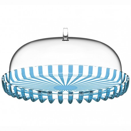 Блюдо сервировочное с крышкой dolcevita, D31 см, бирюзовое