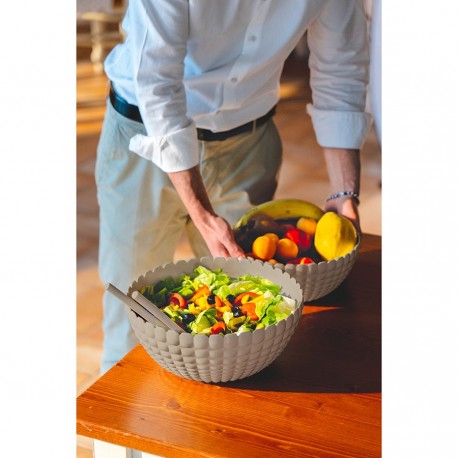 Салатник tiffany, 5 л, серо-бежевый