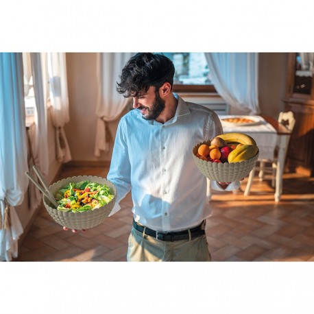 Салатник tiffany, 5 л, серо-бежевый