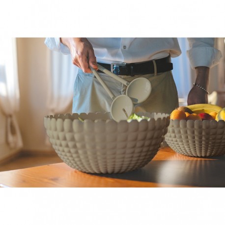 Салатник tiffany, 5 л, серо-бежевый