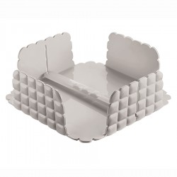 Салфетница квадратная tiffany, серо-бежевая