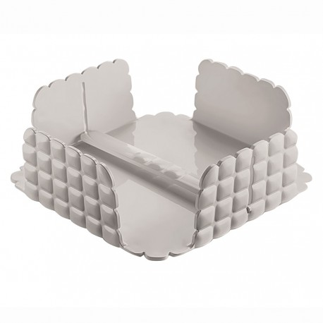 Салфетница квадратная tiffany, серо-бежевая