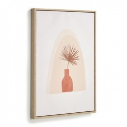 Постер Izem коричневая ваза и цветок 50 х 70 см